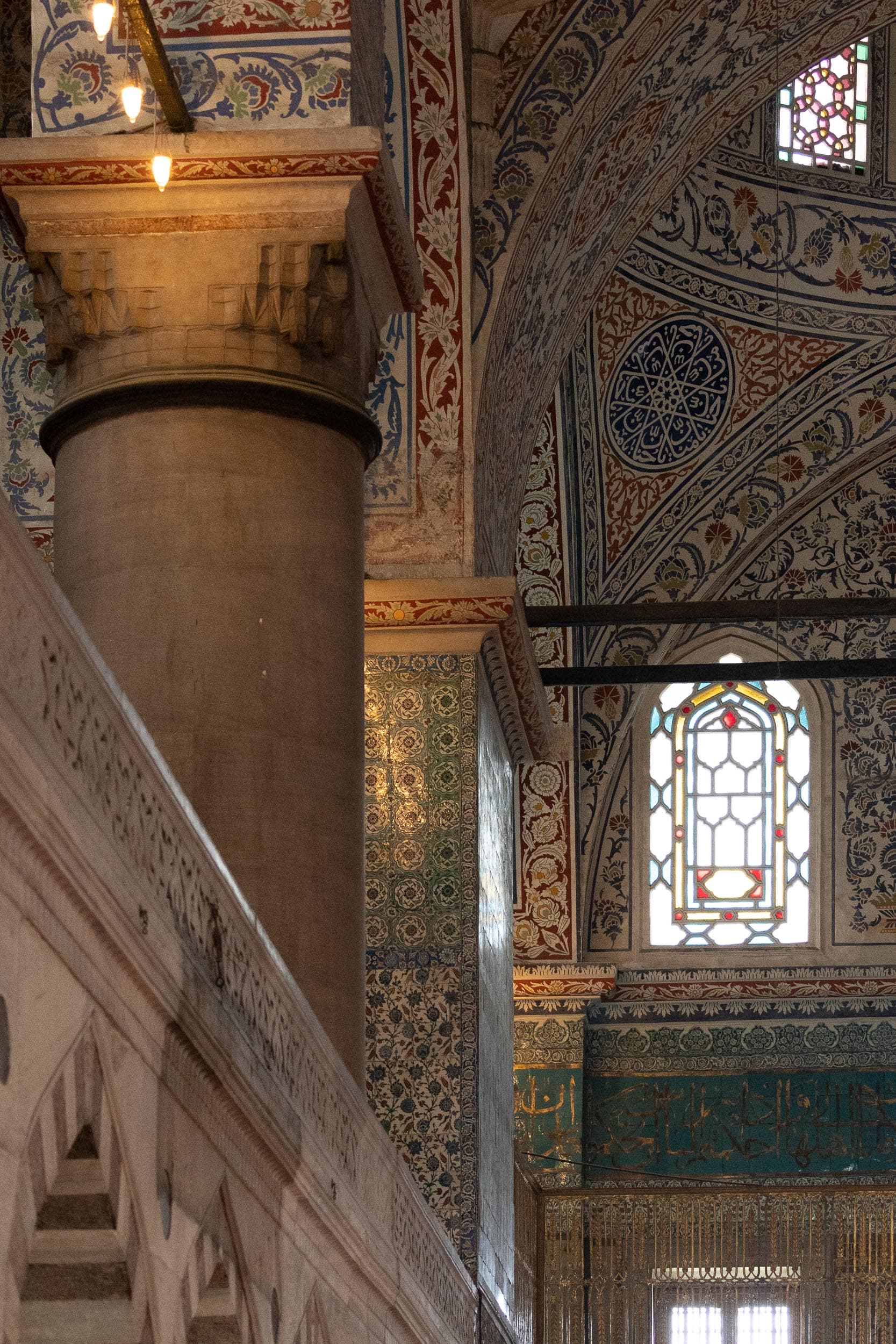 Inside sultan ahmet mosque Istanbul