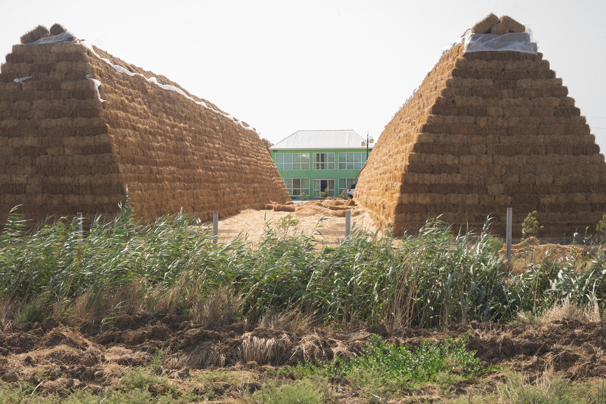 hay stacks Azerbajian hay stacks Azerbajian