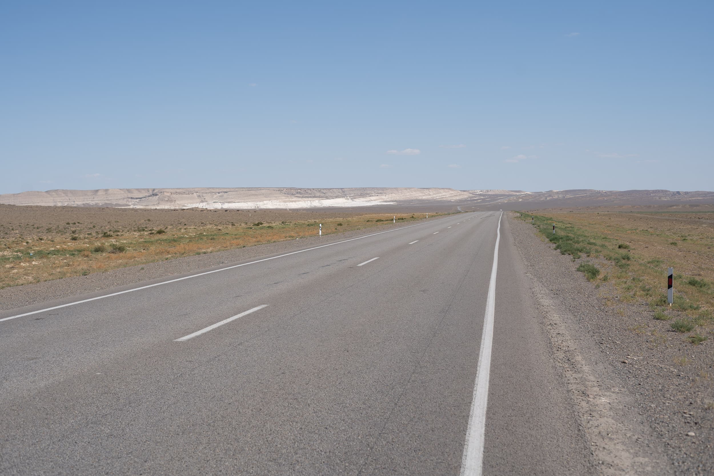 dead flat desert roads