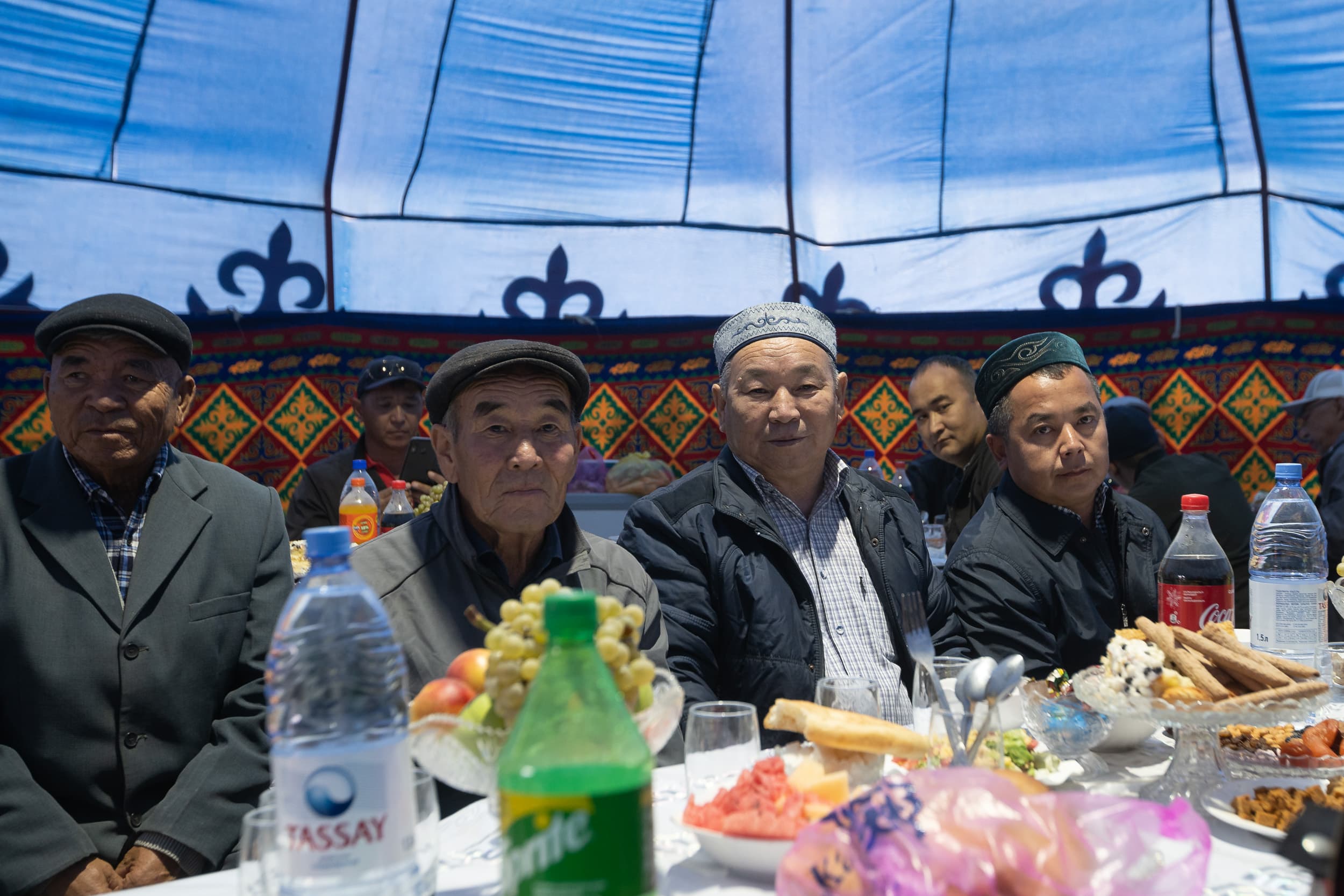 eating with Kazakh people eating with Kazakh people