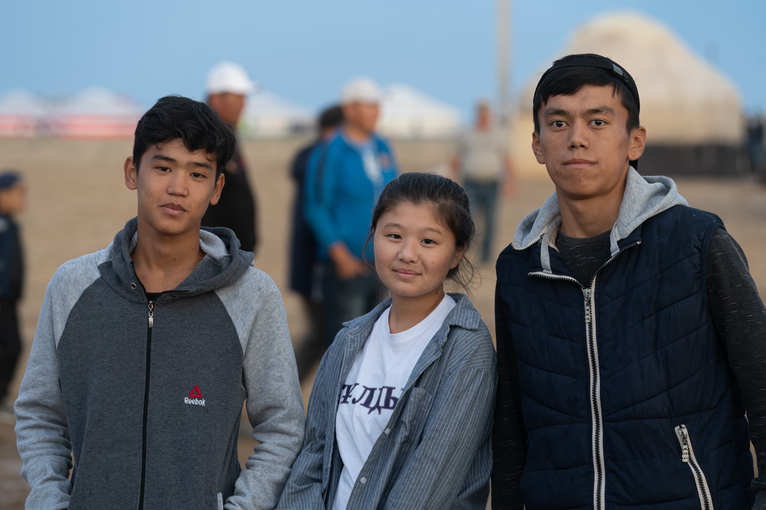 Kazakh kids portrait Kazakh kids portrait