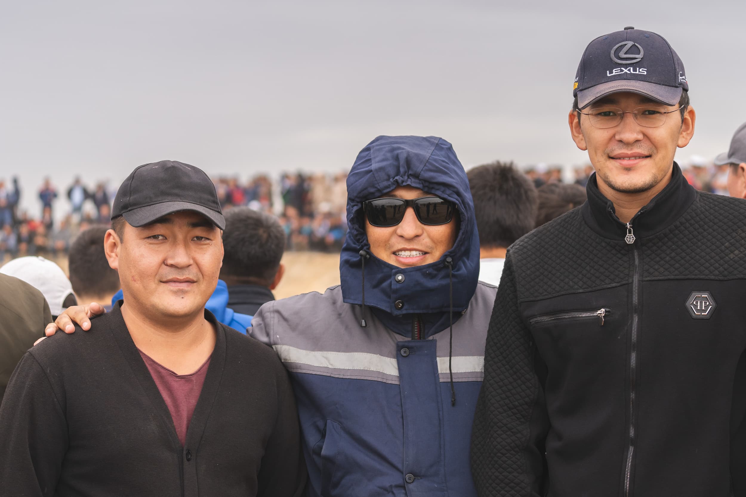 Three Kazakh men Three Kazakh men