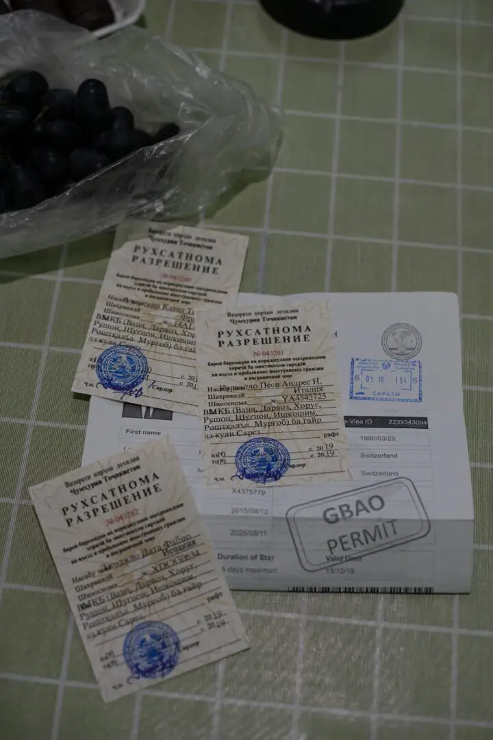 GBAO permit Pamirs GBAO permit Pamirs