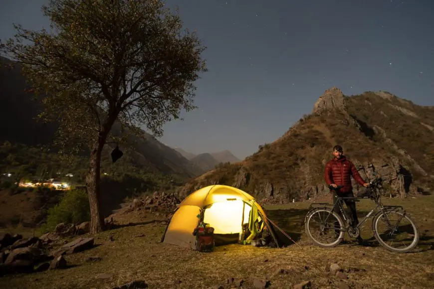 Pamir Highway camp