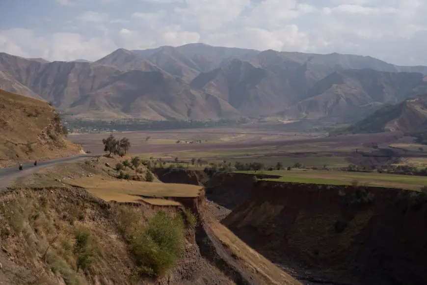 along the Pamir mountains along the Pamir mountains