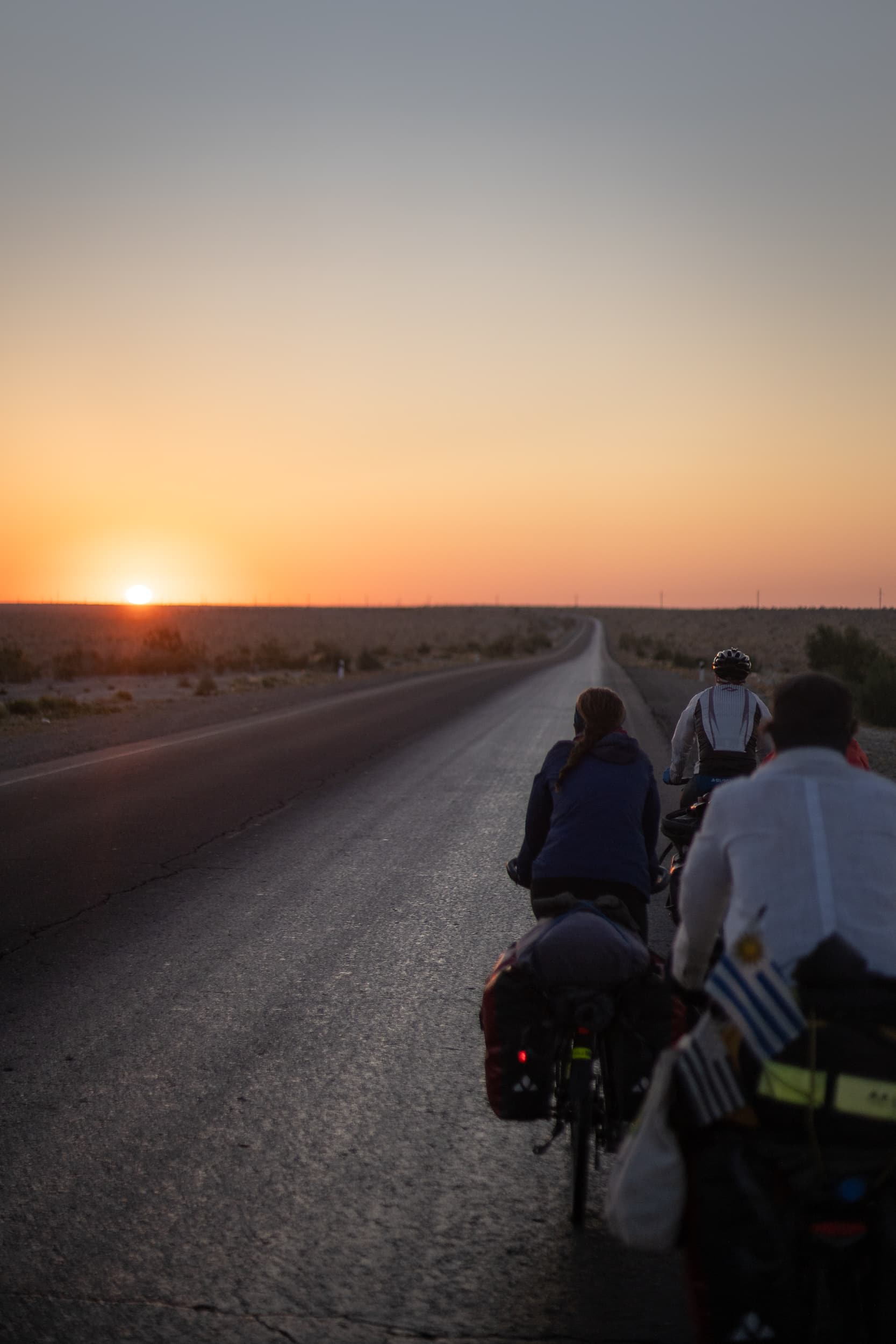 Cycle touring at Sunrise Uzbekistan Cycle touring at Sunrise Uzbekistan