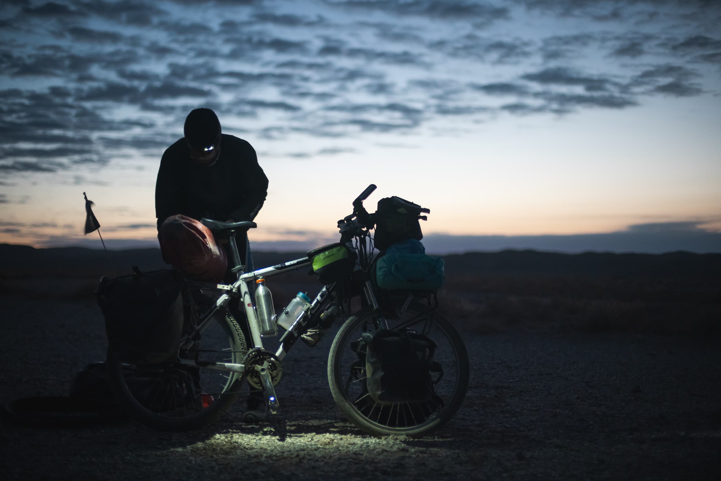 packing the bikes before sunrise packing the bikes before sunrise