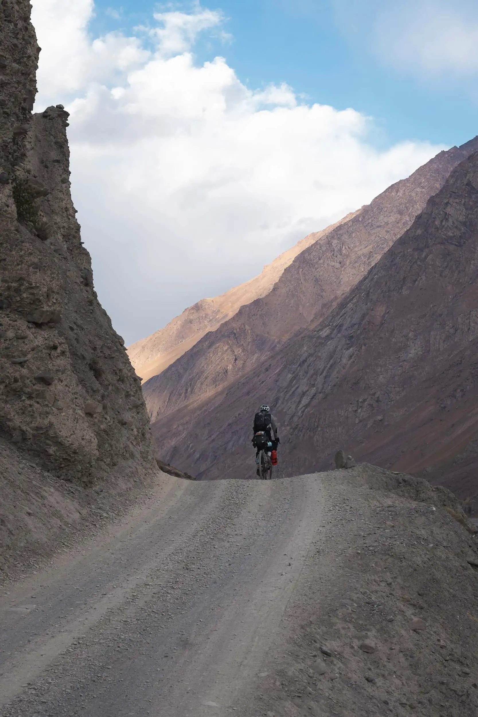 Andrew bikepacking the Bartang Valley