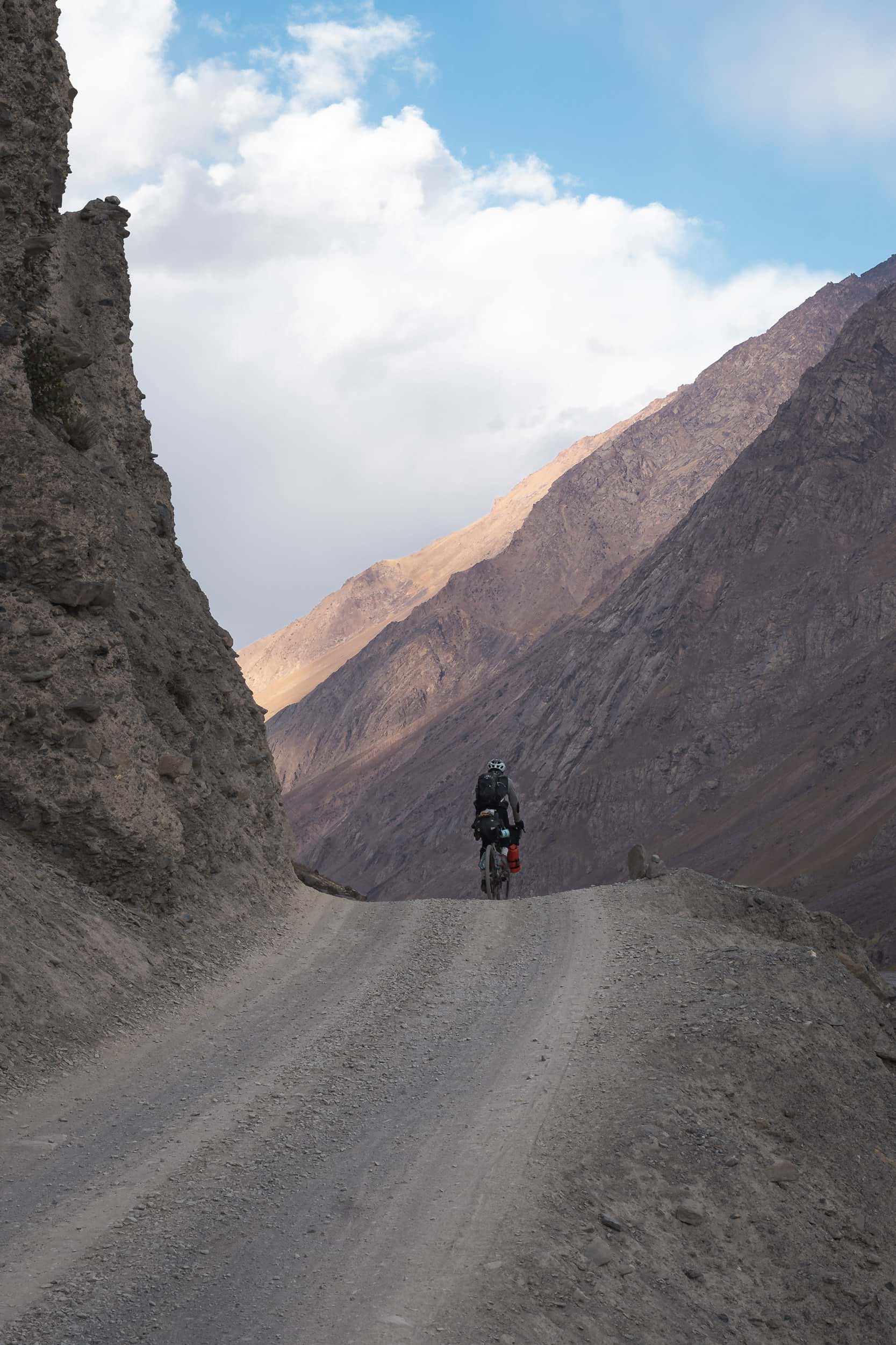 Andrew bikepacking the Bartang Valley Andrew bikepacking the Bartang Valley