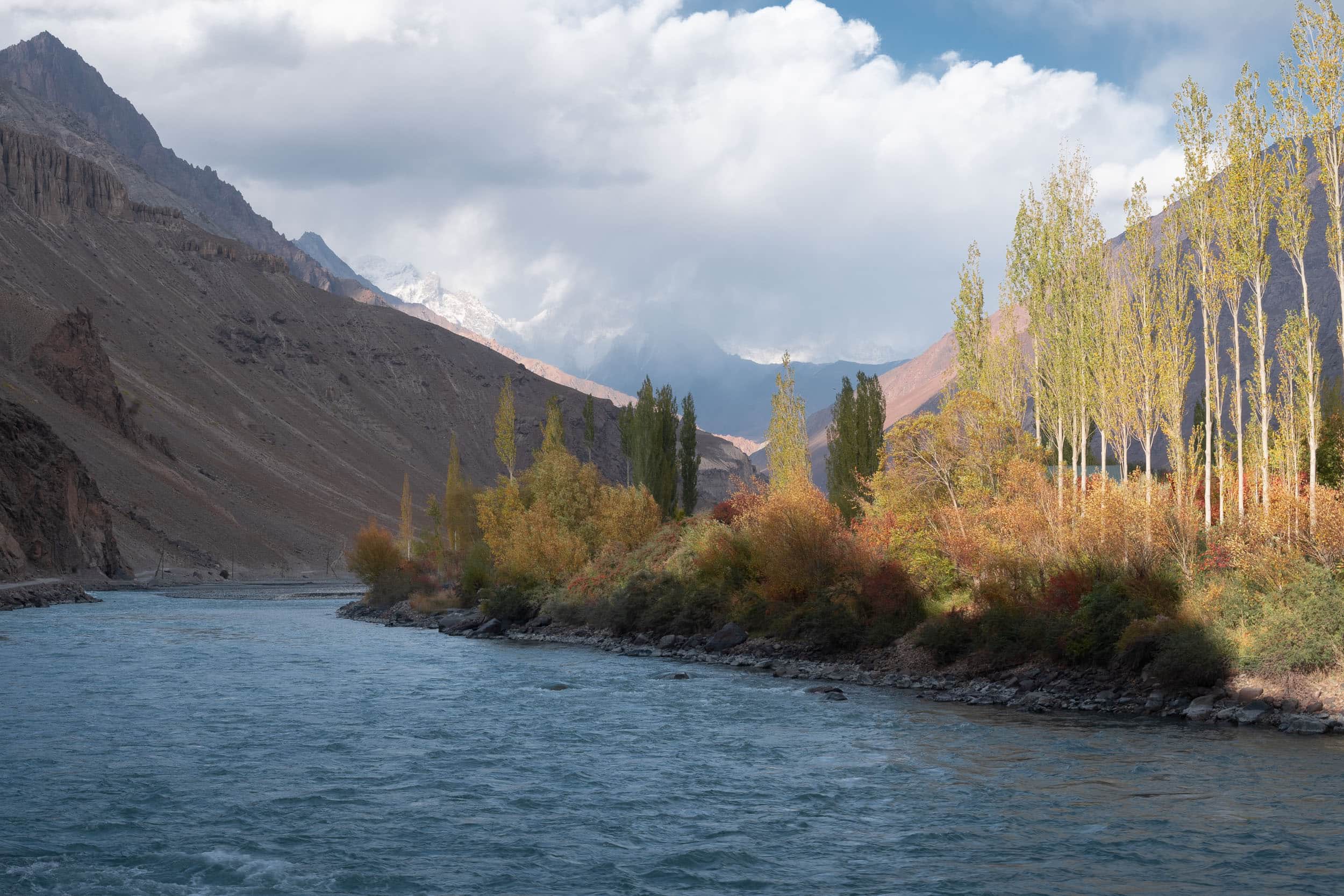 Bartang valley in autumn