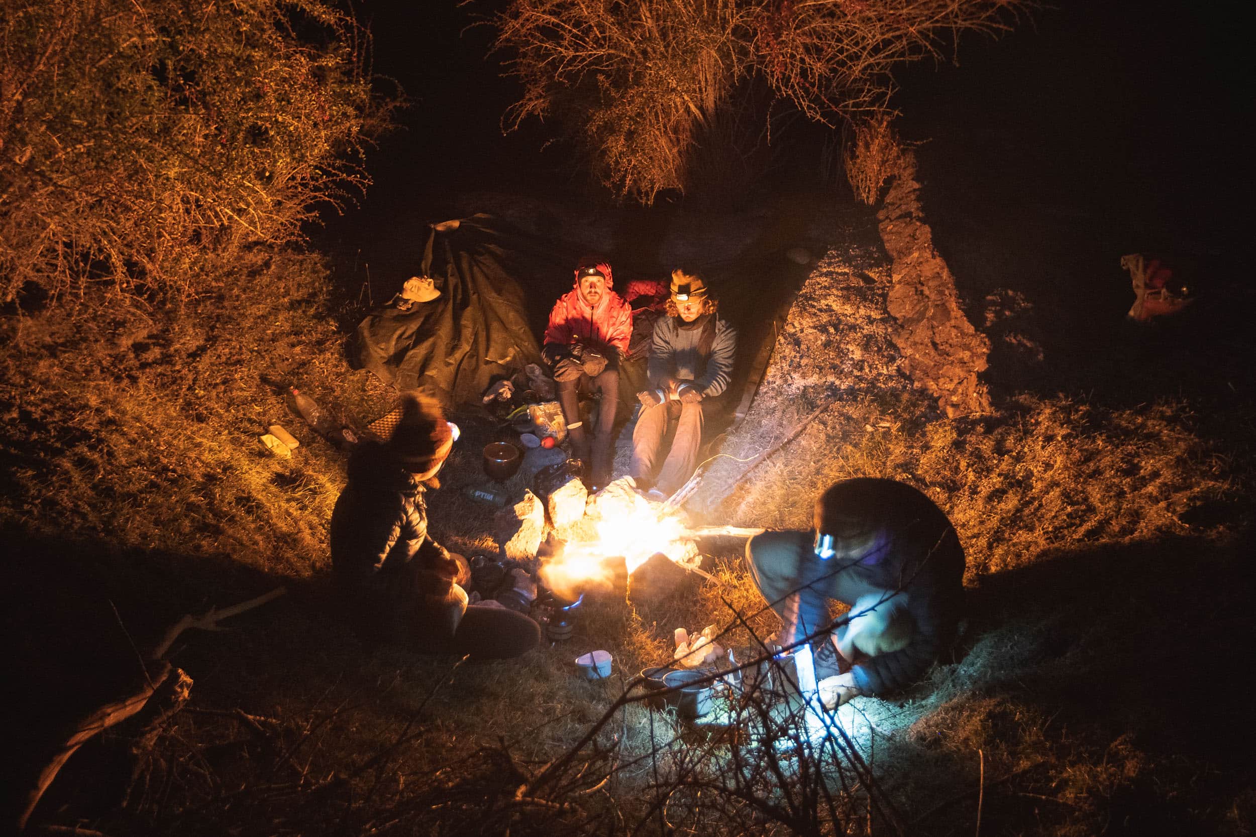 Campfire Bartang Valley Campfire Bartang Valley