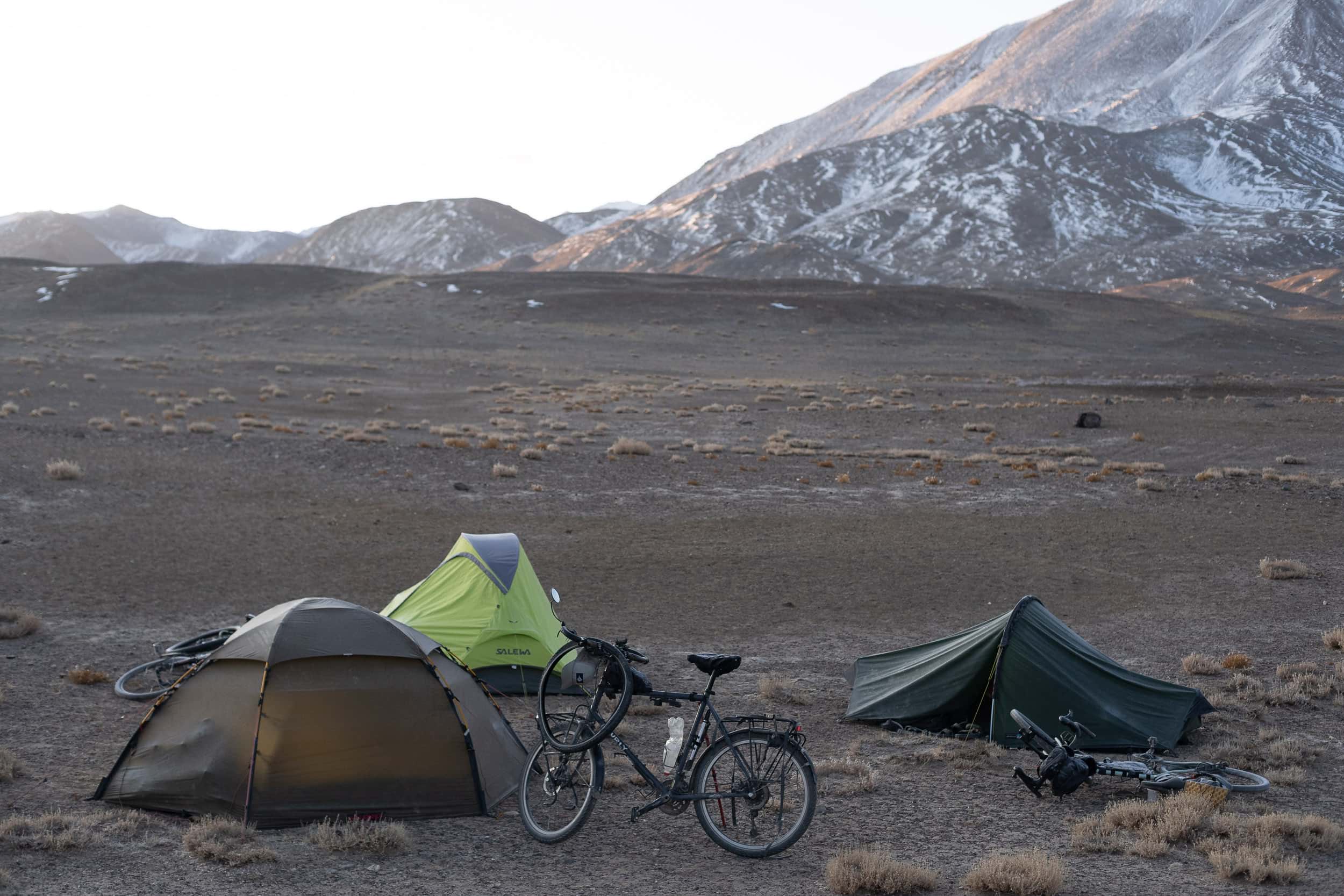 Camping at 4000 meters Camping at 4000 meters