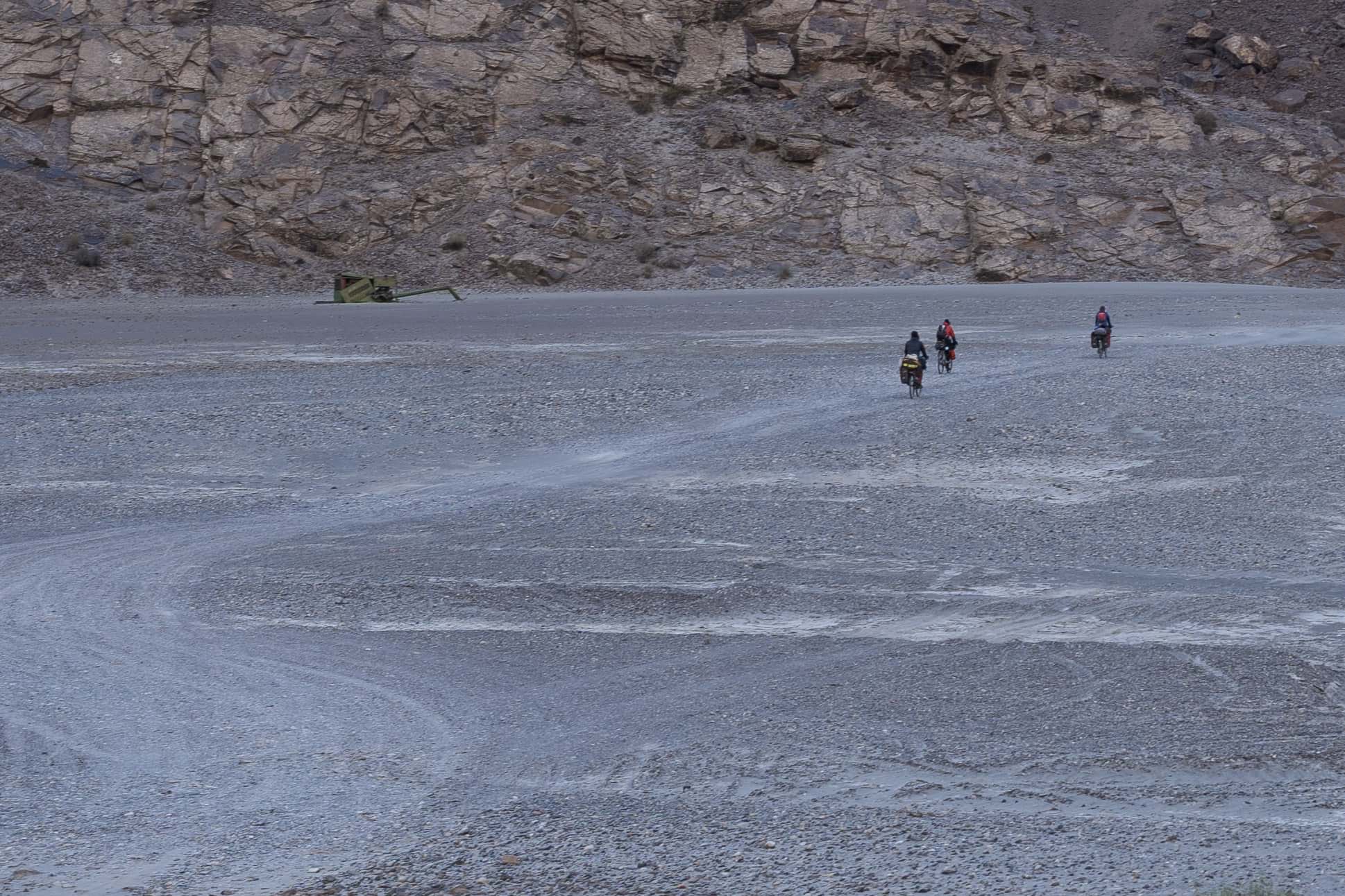 cycling rough roads Pamir Highway Bartang Valley