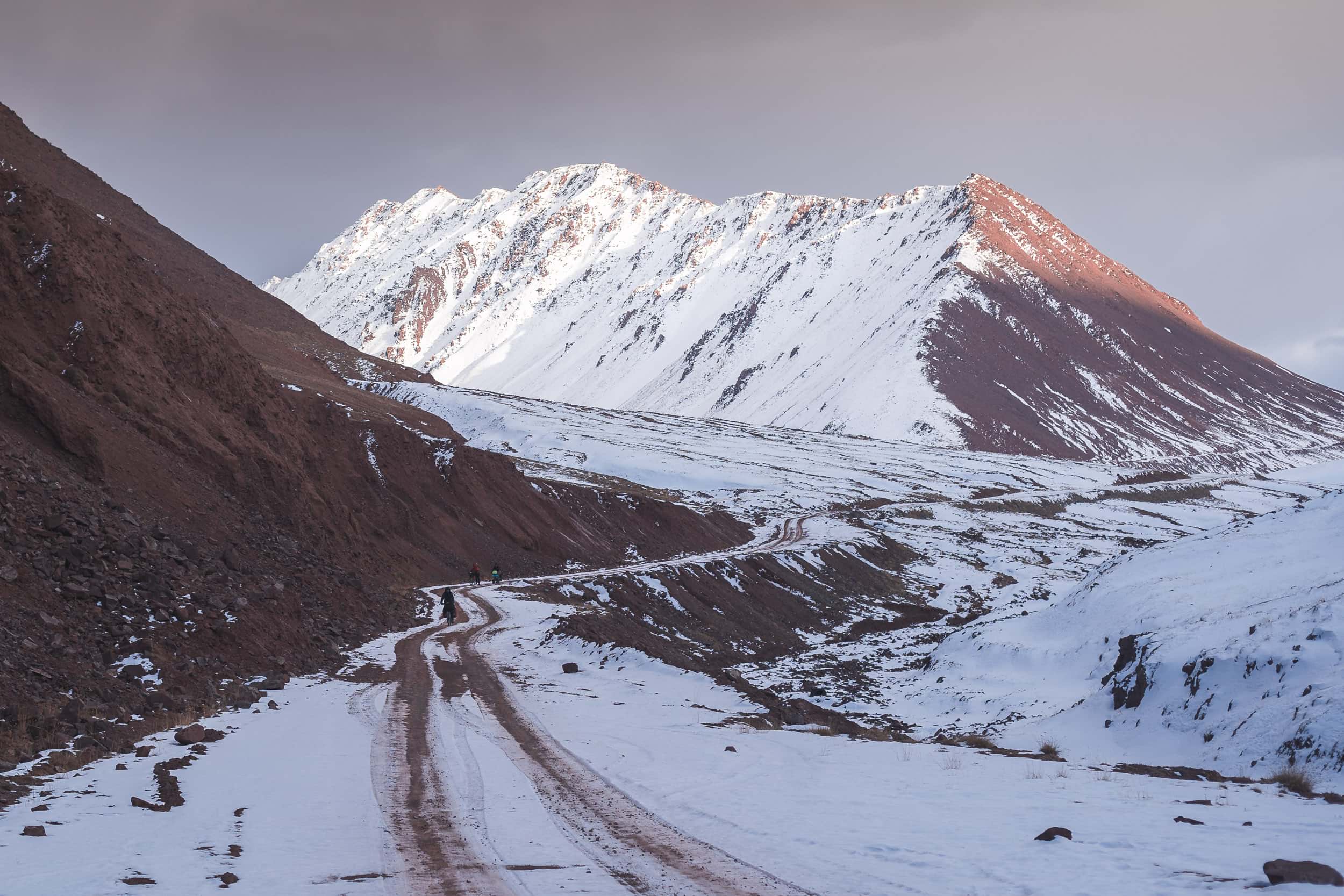 frozen roads Kyzil-art Pass frozen roads Kyzil-art Pass