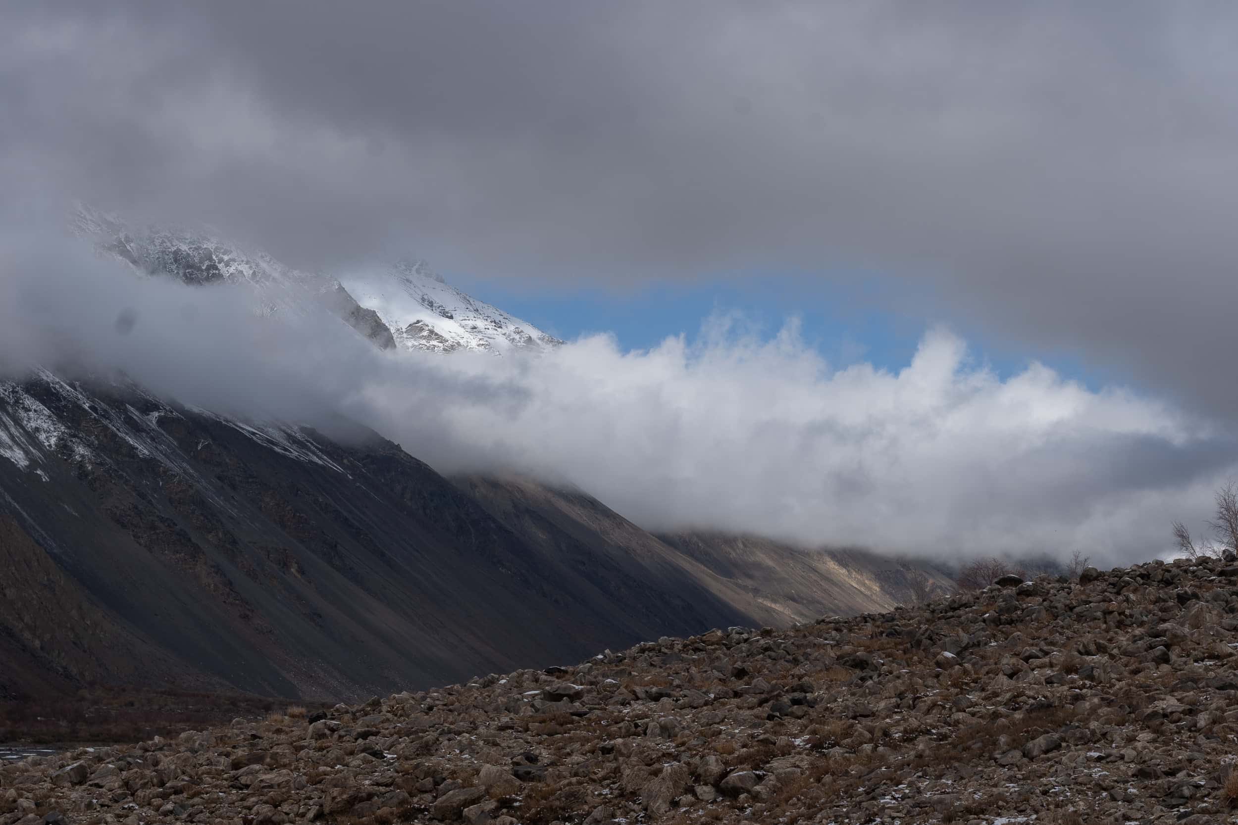 mixed weather Pamir Highway mixed weather Pamir Highway