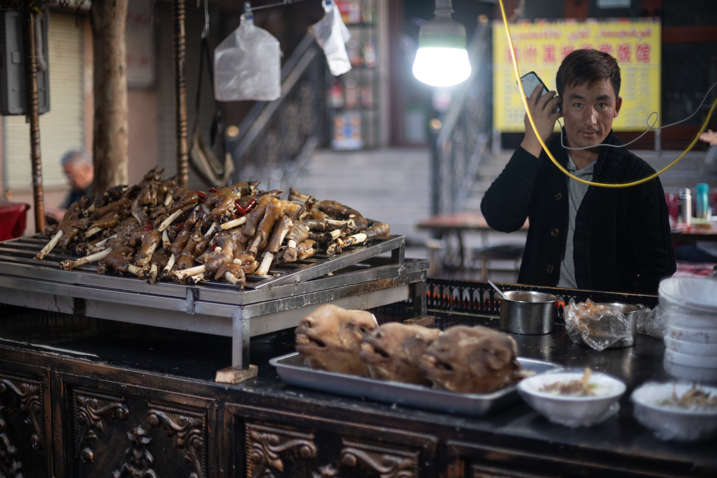 Kashgar street food sheep Kashgar street food sheep