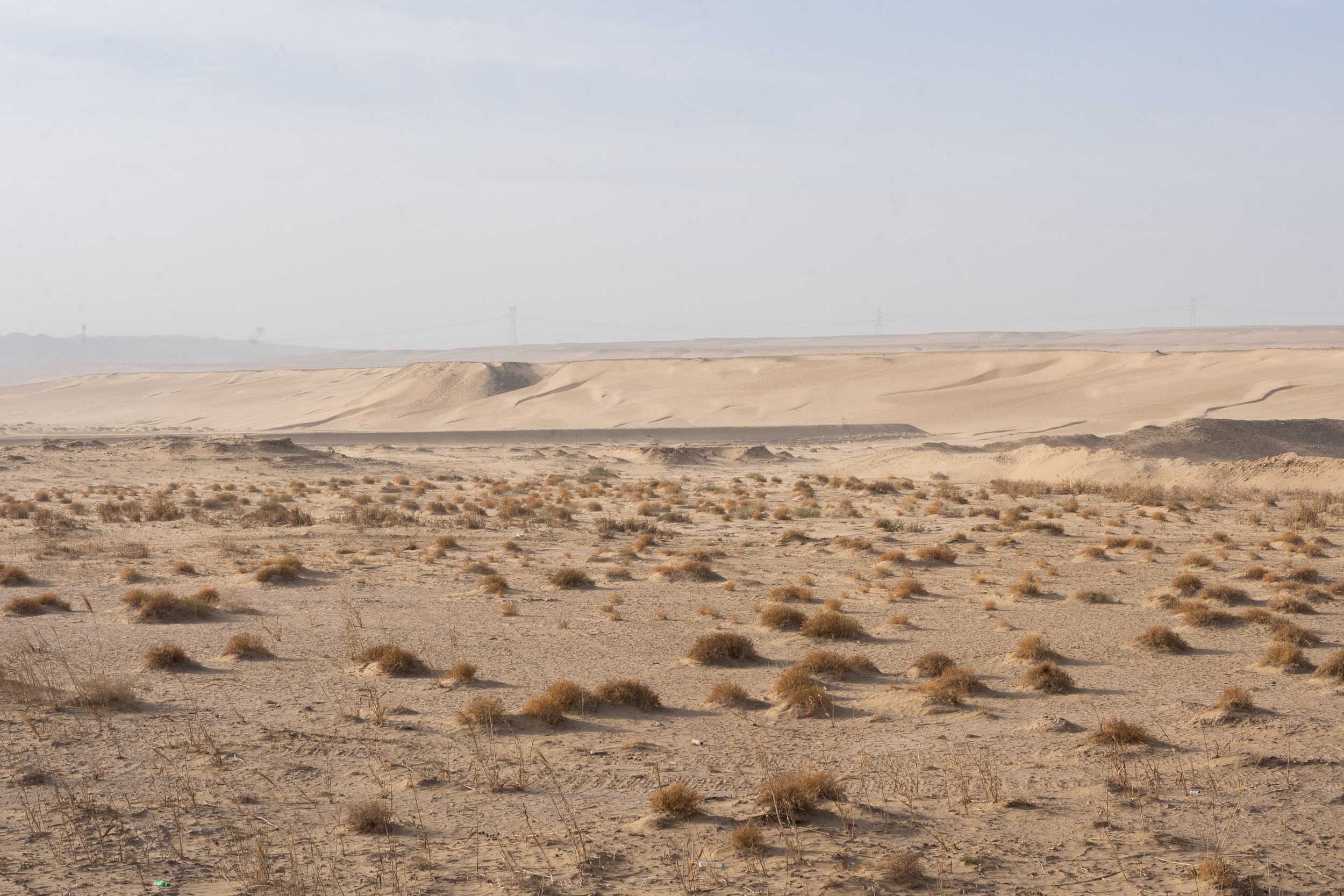 approaching Taklamakan desert China approaching Taklamakan desert China