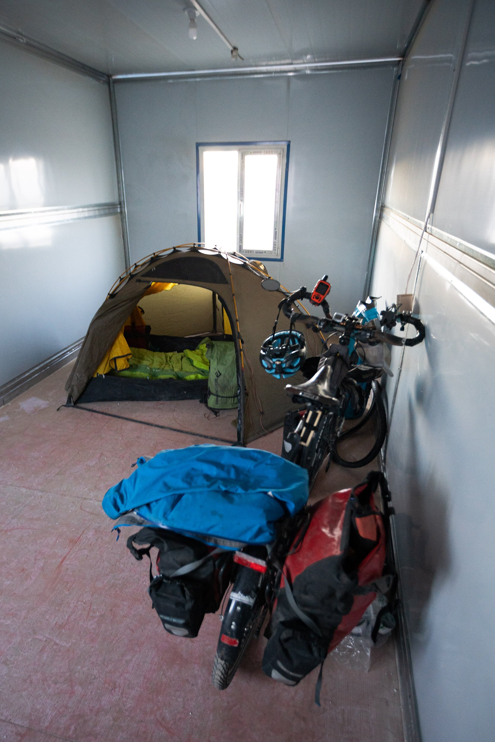 camping shelter cycle touring